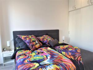 Postel nebo postele na pokoji v ubytování Apartment Quellblick, Am Alten Deich 4-6, Whg 6