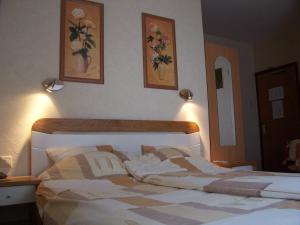 A bed or beds in a room at Hotel Arosa