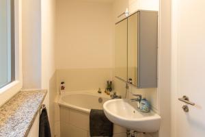 Koupelna v ubytování Ferienwohnung Schwalbennest-Großkoschen