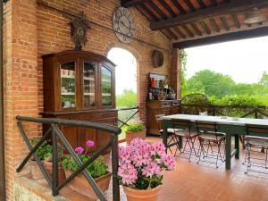 Balkón nebo terasa v ubytování Agriturismo Podere Marchiano