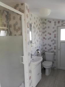 Koupelna v ubytování Casa Batranului Pescar - Old Fisherman's House