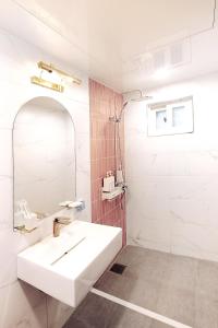 
A bathroom at Orbit
