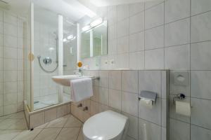 Koupelna v ubytování Hotel Neudeck