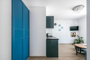 Kuchyňa alebo kuchynka v ubytovaní Apartament Niebieski OPTILOCUS