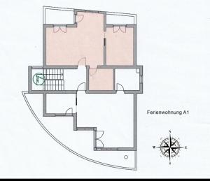 Plán poschodí v ubytovaní Apartman Aqua