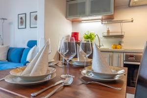 Kuchnia lub aneks kuchenny w obiekcie Ambria Apartments Promenada