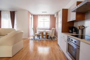 Kuchyňa alebo kuchynka v ubytovaní Apartman Aqua