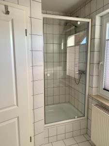 Koupelna v ubytování MEINE OASE Ferienwohnung !!! NICHT FÜR MONTEURE !!!