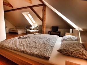 Posteľ alebo postele v izbe v ubytovaní Hotel Pod Kokšínem