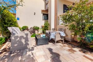 Ein Sitzbereich in der Unterkunft Villa Allegria