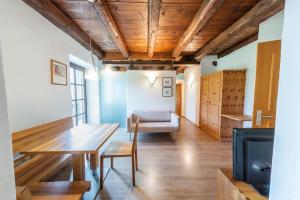 Kuchyň nebo kuchyňský kout v ubytování B&B Unterhabsbergerhof + 37 fotografií