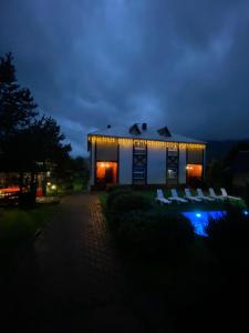Zahrada ubytování Guest house Shulc