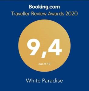 Certifikát, ocenenie alebo iný dokument vystavený v ubytovaní White Paradise