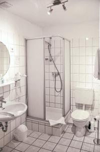 Koupelna v ubytování Hotel Ruhekrug
