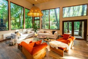 Posezení v ubytování Rakau Lodge