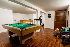 Biliardový stôl v ubytovaní Apartman Aqua