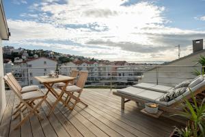 Balkón alebo terasa v ubytovaní Apartman Aqua