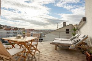 Balkón alebo terasa v ubytovaní Apartman Aqua