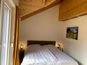 Voodi või voodid majutusasutuse Casa Blu Kärnten - One Holiday in Three Countries - Cold&Hottub, Sauna - Piste toas