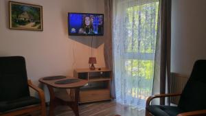 TV a/nebo společenská místnost v ubytování Pokoje Sobie na Wyspie
