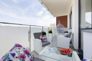 Posezení v ubytování Baltini Premium Apartament Bliżej Morza