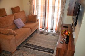 Posezení v ubytování Naufragos Beach Apartment
