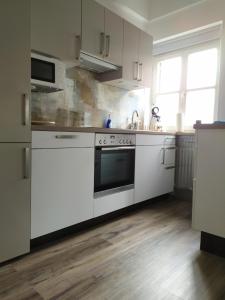 Kuchyň nebo kuchyňský kout v ubytování Ferienwohnung Lattenberg