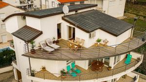 Balkón alebo terasa v ubytovaní Apartman Aqua