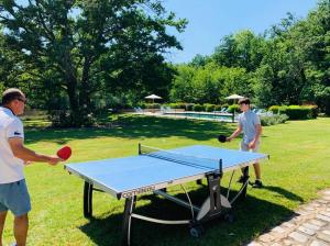 Stolní tenis v ubytování Les Vieux Guays nebo okolí