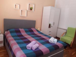 Posteľ alebo postele v izbe v ubytovaní Haus Milan AP3