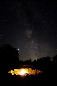 a starry night with the milky way in the sky at Camping Freedom Istria Pitches in Foli