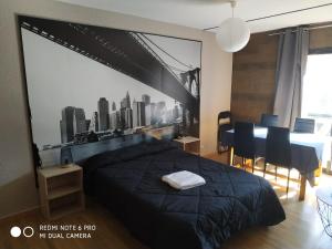 Cama o camas de una habitación en Appartements Solaris