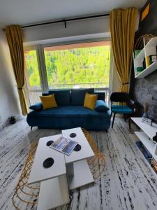 Χώρος καθιστικού στο Apartament Erika Sinaia