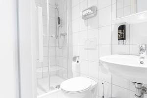 Koupelna v ubytování Hotel Hansa Stuttgart City + 37 fotografií