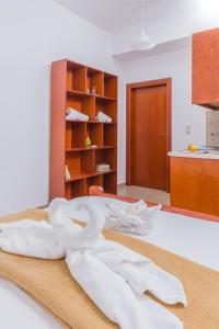 Katil atau katil-katil dalam bilik di Arsinoi Studios and Apartments