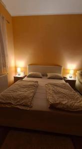 Ένα ή περισσότερα κρεβάτια σε δωμάτιο στο ALES apartman