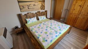 Postel nebo postele na pokoji v ubytování Bärenklau