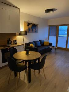 Kuchyňa alebo kuchynka v ubytovaní APARTAMENT NAD MOTŁAWĄ Z WIDOKIEM