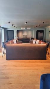 a large pool table in a room with chairs at Boutique Hotel Nice Côte d'azur in Nice