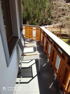 En balkong eller terrasse på Ferienwohnung Hackstock