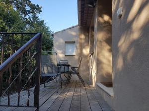Balkón nebo terasa v ubytování Le Rebois