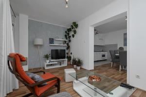 Kuchyň nebo kuchyňský kout v ubytování Apartment Sabina