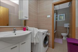 Koupelna v ubytování Apartment Sabina