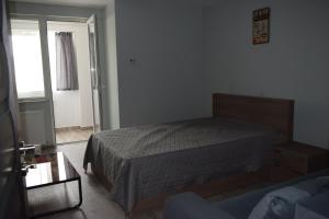 Postel nebo postele na pokoji v ubytování Apartament Palatul de Justitie RHBM