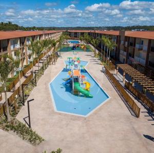 an overhead view of a pool at a resort at Ondas Praia Resort in Porto Seguro