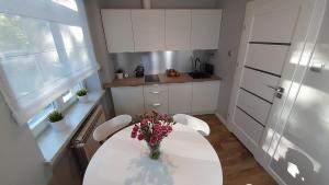 Kuchyňa alebo kuchynka v ubytovaní Apartament Parkowy Studio + 4 fotografie