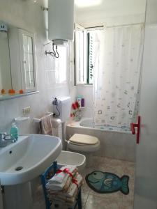 Koupelna v ubytování Casa Rosa