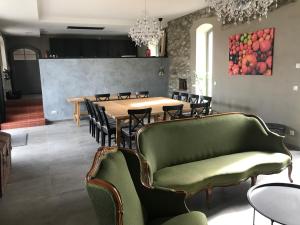 Posezení v ubytování Gästehaus Lausnitz Zimmer