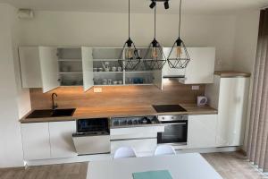 Kuchyň nebo kuchyňský kout v ubytování Apartmán za kostelem Čeladná