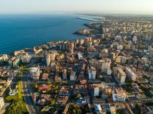 A general view of Catania or a view of the city taken from a vendégházakat